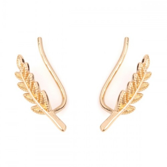 Leaf Crawler Earrings - Picture 2 of 2